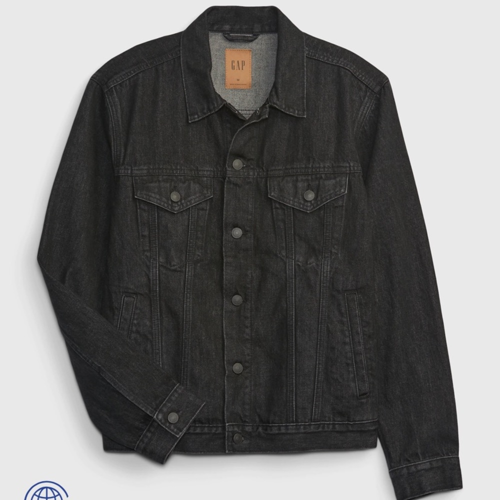 Classic Gap 1969 mens black denim jacket